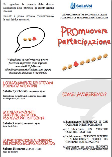 Promuovere partecipazione